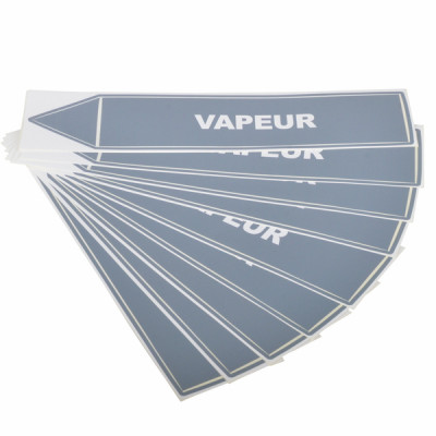 Étiquette souple adhésive vapeur (X 10)