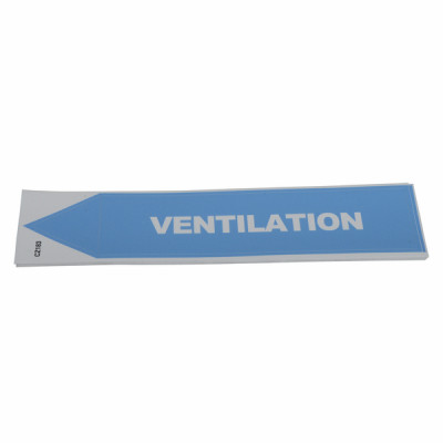 Étiquette souple adhésive ventilation  (X 10)