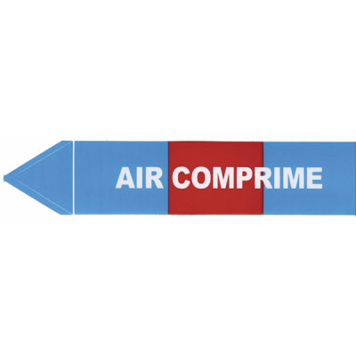 Étiquette souple adhésive air comprimé (X 10) - DIFF