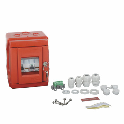 Coffret sécurité chaufferie 4 modules équipé - LEGRAND : 038082