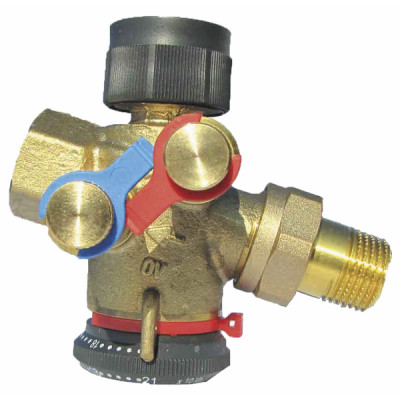 Válvula de reglaje qtz dn 25mm MH con regulacion entre 300 2000l/h - OVENTROP : 1146108