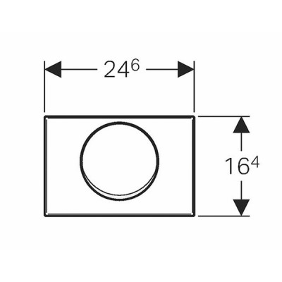 Flush plate - GEBERIT : 115.751.00.1