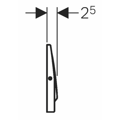 Flush plate - GEBERIT : 115.751.00.1