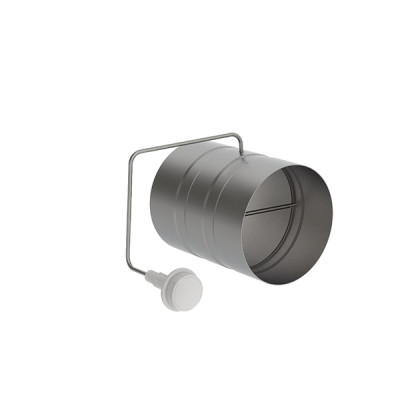 Registre avec commande par câble  RFCC Ø 125 L. 1,5 m  - ANJOS : 1202