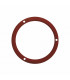Silicone back seal 3 extractor holes 125mm red- DIFF - 150503