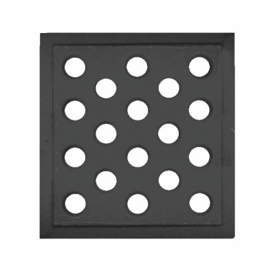 Cast iron grille for fireplaces 160x160mm- DIFF - 150564