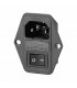 Toma VDE + interruptor + portafusible 0/1 oval- DIFF - 150649