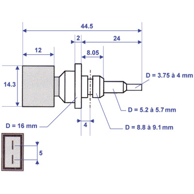Termistencia - DIFF para Chaffoteaux : 61000733