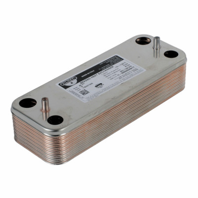 16 Plate domestic water heat exchanger - DIFF for Chaffoteaux : 998483