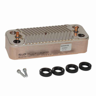 Sanitary Heat exchanger 16P - DIFF for Chaffoteaux : 65116537