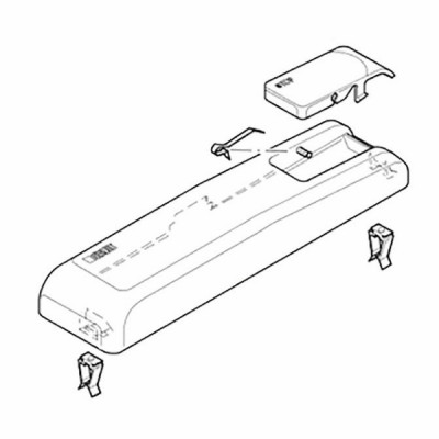 Flush cistern lid AP128 - GEBERIT : 215.445.11.1