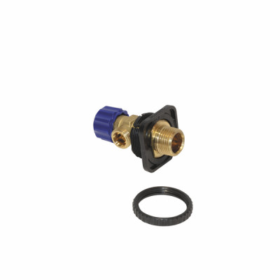 Alimentation avec robinet équerre intégr- GEBERIT - 240.269.00.1