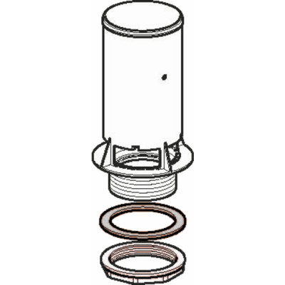Flushing mechanism basket for exposed tank AP128 - GEBERIT : 240.986.00.1
