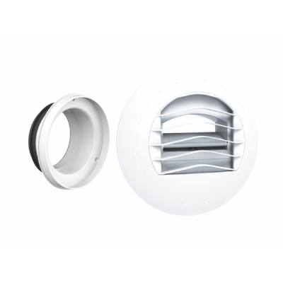 Bouche simple débit Alizé auto 15 m³/h et manchette ø 99mm - ANJOS : 2850