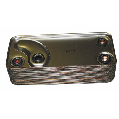 Plate heat exchanger + o-ring kit maior/superior 27 - IMMERGAS : 3.012737