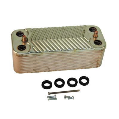 Plate exchanger with O-rings - DIFF for De Dietrich Chappée : 200008730