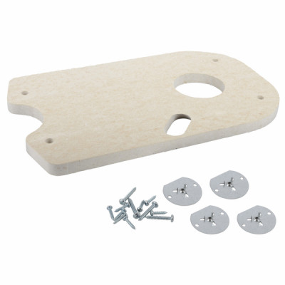 Kit aislamiento exterior puerta quemador y tornillo- DIFF pour De Dietrich Chappée - S17072195