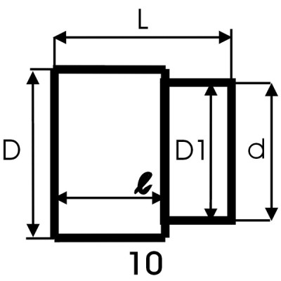 Tube de flamme HS 10 defl soudé - BENTONE AHR : 11934005
