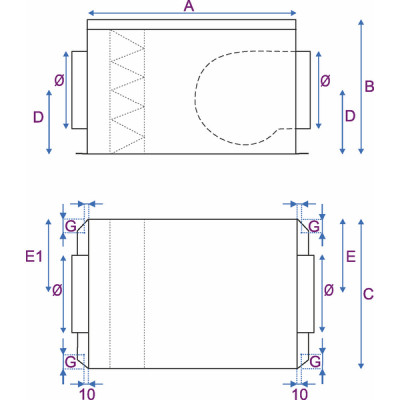 Caisson MINIBLUE 355 - CALADAIR : CET018087