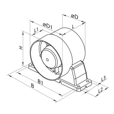 Aérateur pour conduits courts VKO100 - NATHER : 549055