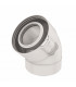 Codo 45° condensación fuel/gas (X 2) - UBBINK : 229200