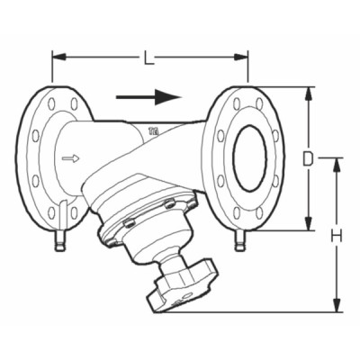 Vanne d'équilibrage fonte STAF DN65-2 - IMI : 52181065
