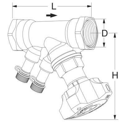 Tapped balancing valve STAD F1/2?  - IMI : 52851115