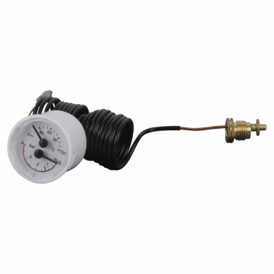 Thermohydromètre '40 0-120° 4bar blanc - DIFF pour Immergas : 1.032801