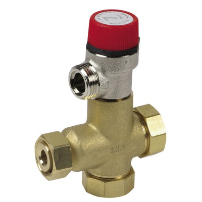 Pressure relief valve 7 bars - DIFF for Chaffoteaux : 61304749