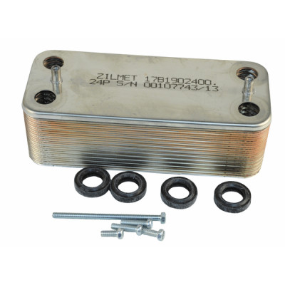 Domestic heat exchanger 24 plates - CHAFFOTEAUX : 60000310