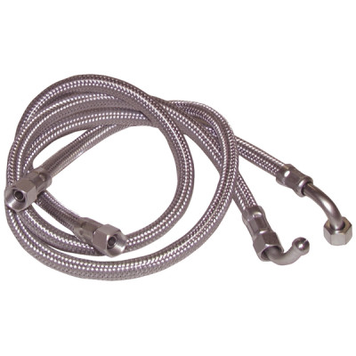 Hose fuel f1/4" x f1/4" bent 90° lg 1000- DIFF - 602003  - (X2)