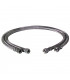 Hose fuel f3/8" x f3/8" straight length 750mm- DIFF - 602110  - (X2)