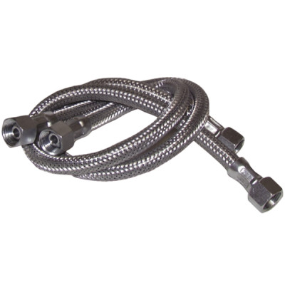 Flexible fioul F3/8"xF3/8" droit L1000mm (X 2)