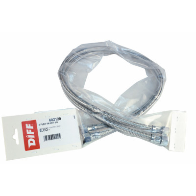 Hose fuel f3/8" x f3/8" straight length 1000mm  (X 2)