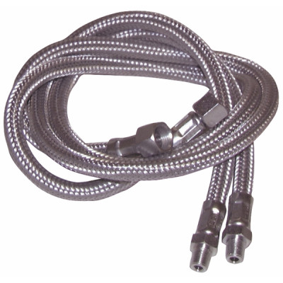 Flexible gasóleo M1/8" x H1/8" recto  (X 2) - DIFF