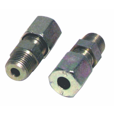 Raccord à bague droit M1/8" x tube 6mm- DIFF - 602386  - (X2)