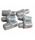 Mamelon de liaison M1/4" x M1/8" conique (X 6) - DIFF