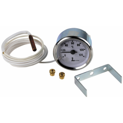 Thermomete r with round dial 0° to +120°c ø 56mm- DIFF - 606000