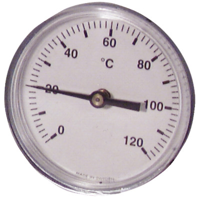Dial thermometer axial plunger 0 - 120°c ø63mm