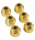 Nut F1/4" SAE x tube Ø 1/4"SAE  (X 6) - DIFF