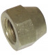 Brass cap flare fitting F1/4"  (X 6) - DIFF