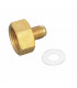 Bottle connector M1/4" flare x F18 x 150- DIFF - 609002