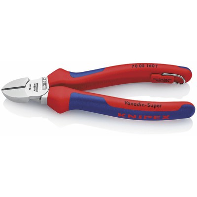 Diagonal Cutters with tether attachment point - KNIPEX - WERK : 70 05 160 T