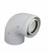 Codo coaxial 90° M/F 60/100 INT PP. - COSMOGAS : 62617234