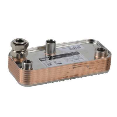 Domestic hot water exchanger (plates) type PP14EW04A1 - SIME : 6265600A
