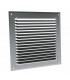 Grille à auvents en aluminium prélaqué blanc GA BL 300 x 300 - ANJOS : 6708