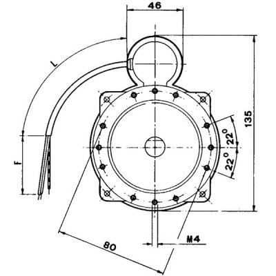 Motor AACO 60.2.110.32M- DIFF - 702107