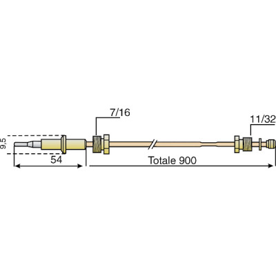 Thermocouple - HONEYWELL HOME : Q309A 2747B