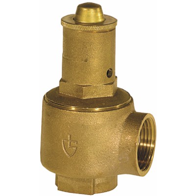 Heating safety valve bronze body FF 26x34 26x34 3 bar - GOETZE : 651MHIK-25-F/F-25/25 3B