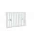 Grille obturable aluminium prélaqué blanc GO BL 245 x 170 - ANJOS : 7125